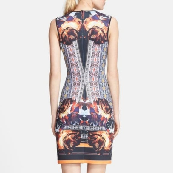 Clover Canyon Irish Box Neoprene Scuba Dress S Bodycon Stretch Party Going Out - Picture 2 of 11